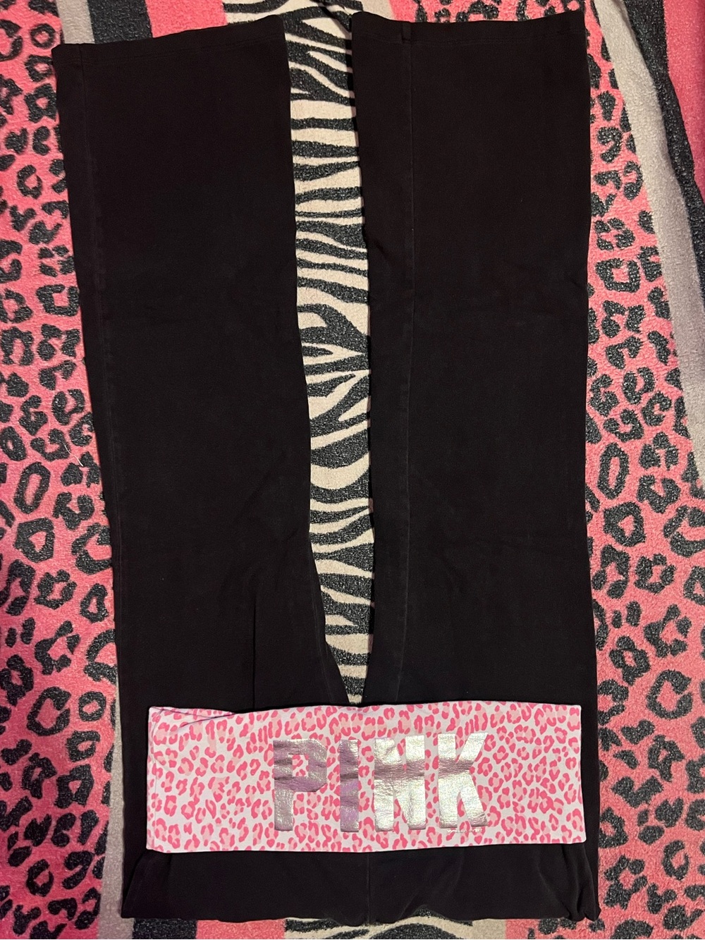 Vintage PINK Victoria's Secret foldover leggings